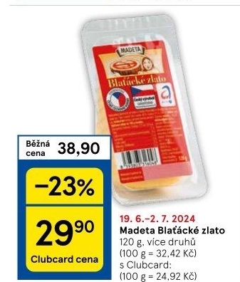 Sýr Blaťácké zlato Madeta