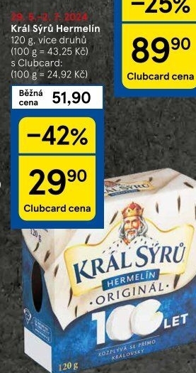 Sýr Hermelín Král sýrů