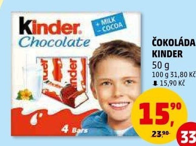 Čokoládky Kinder