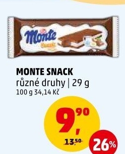Dezert mléčný Monte Snack Zott