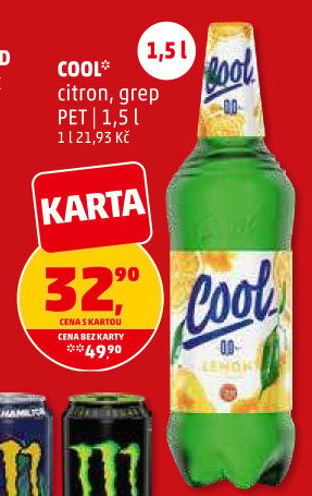 Nealkoholické pivo ochucené Staropramen Cool