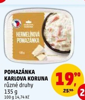 Pomazánky Karlova Koruna