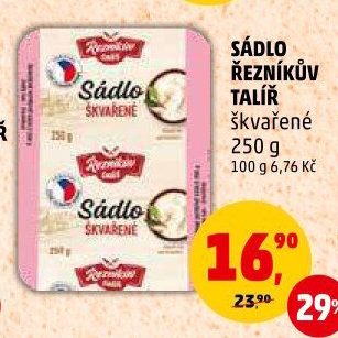 Sádlo škvařené Řezníkův talíř