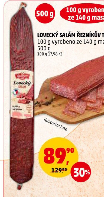 Salám lovecký Řezníkův talíř