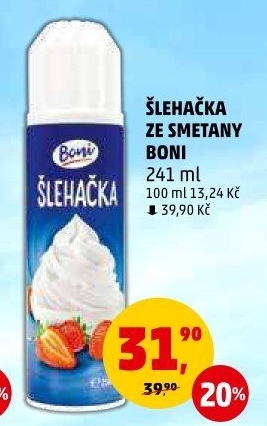 Šlehačka ve spreji Boni