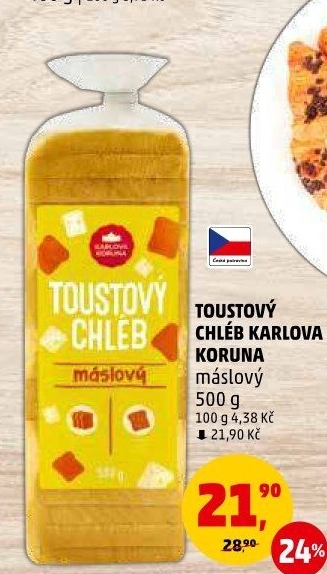Toustový chléb Karlova Koruna