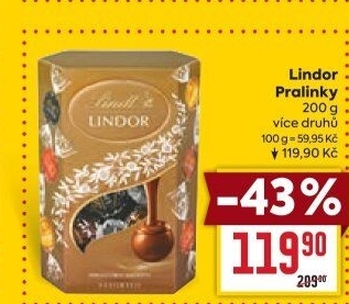 Bonboniéra Pralinky Lindor Lindt