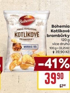 Brambůrky kotlíkové Bohemia Chips