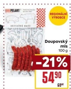 Doupovský mls Pelant Doupovské uzeniny