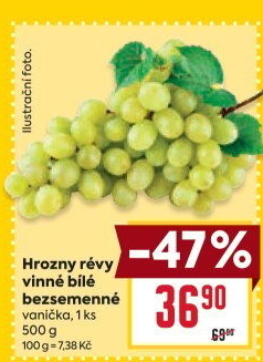 Hrozny bílé bezsemenné