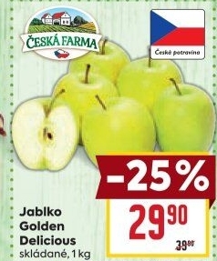 Jablka Golden Delicious Česká Farma