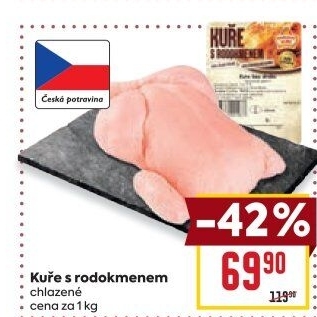 Kuře s rodokmenem Vodňanské kuře