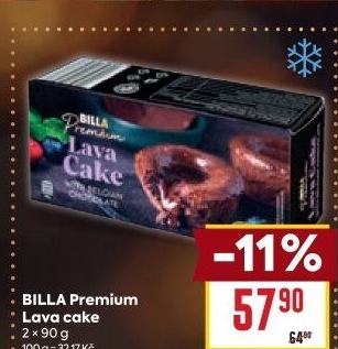 Lava Cake mražený Billa Premium