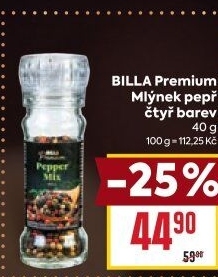 Mlýnek s kořením Billa Premium