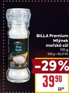 Mlýnek s kořením Billa Premium