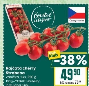 Rajčata cherry keříková Čerstvě utrženo