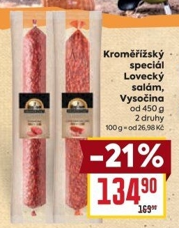 Salám lovecký Kroměřížský speciál