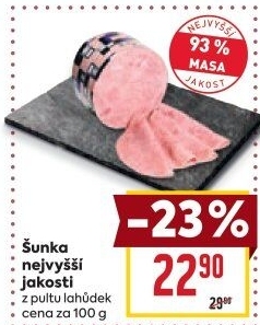 Šunka nejvyšší jakosti