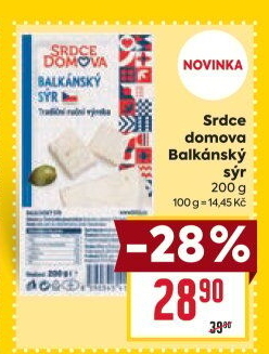Sýr balkánský Srdce domova