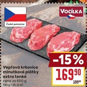 Vepřová krkovice bez kosti Vocílka