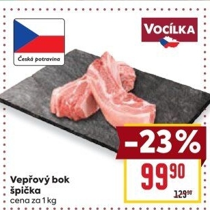 Vepřový bok špička Vocílka
