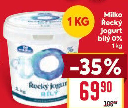 Bílý jogurt řecký 0% Milko