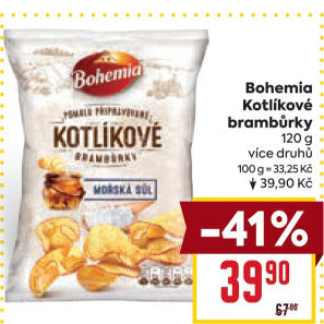 Brambůrky kotlíkové Bohemia Chips