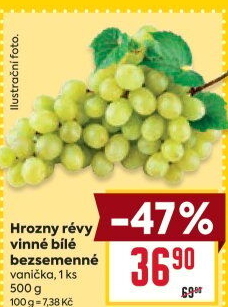 Hrozny bílé bezsemenné