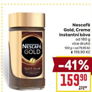 Instantní kávy Nescafé Gold