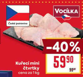 Kuřecí čtvrtky Vocílka