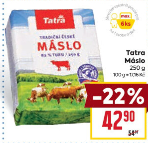 Máslo Tatra