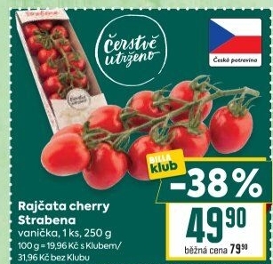 Rajčata cherry keříková Čerstvě utrženo