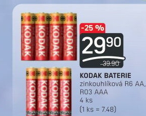 Baterie Zinc Kodak