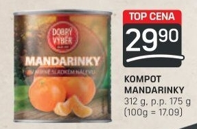 Kompot mandarinky Dobrý Výběr