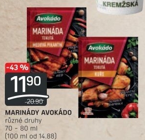 Marináda Avokádo