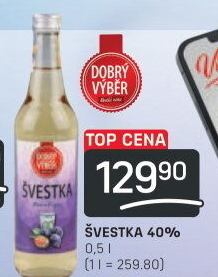 Pálenka Švestka Dobrý Výběr