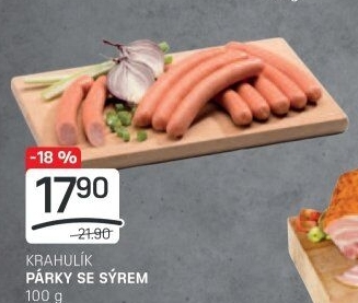 Párky se sýrem Krahulík