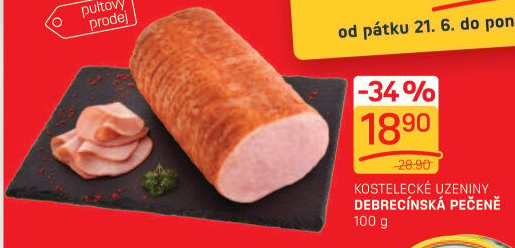Pečeně debrecínská Kostelecké uzeniny