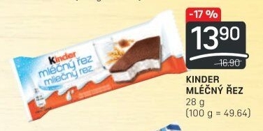 Řez mléčný Kinder