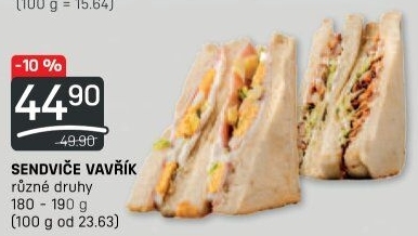 Sendvič Lahůdky Vavřík