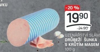 Šunka drůbeží s krůtím masem Sláma
