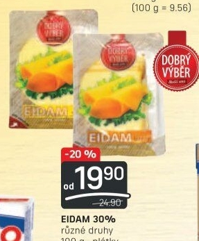 Sýr Eidam 30% Dobrý Výběr