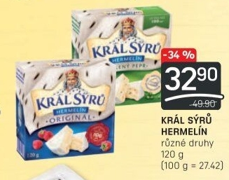 Sýr Hermelín Král sýrů