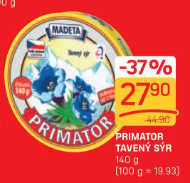 Sýr tavený Primátor Madeta
