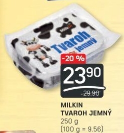 Tvaroh jemný Milkin