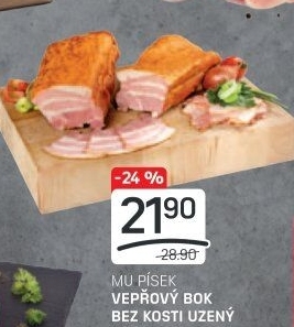 Uzený bok bez kosti Maso uzeniny Písek