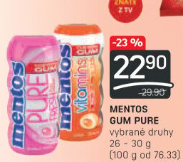 Žvýkačky Pure Fresh Mentos