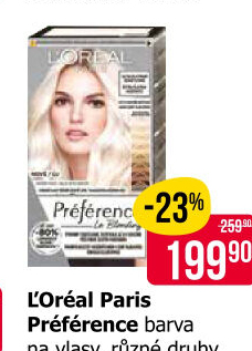 Barva na vlasy Préférence L'