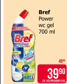 Čistič WC gelový Power Aktiv Gel Bref
