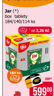 Kapsle do myčky Jar